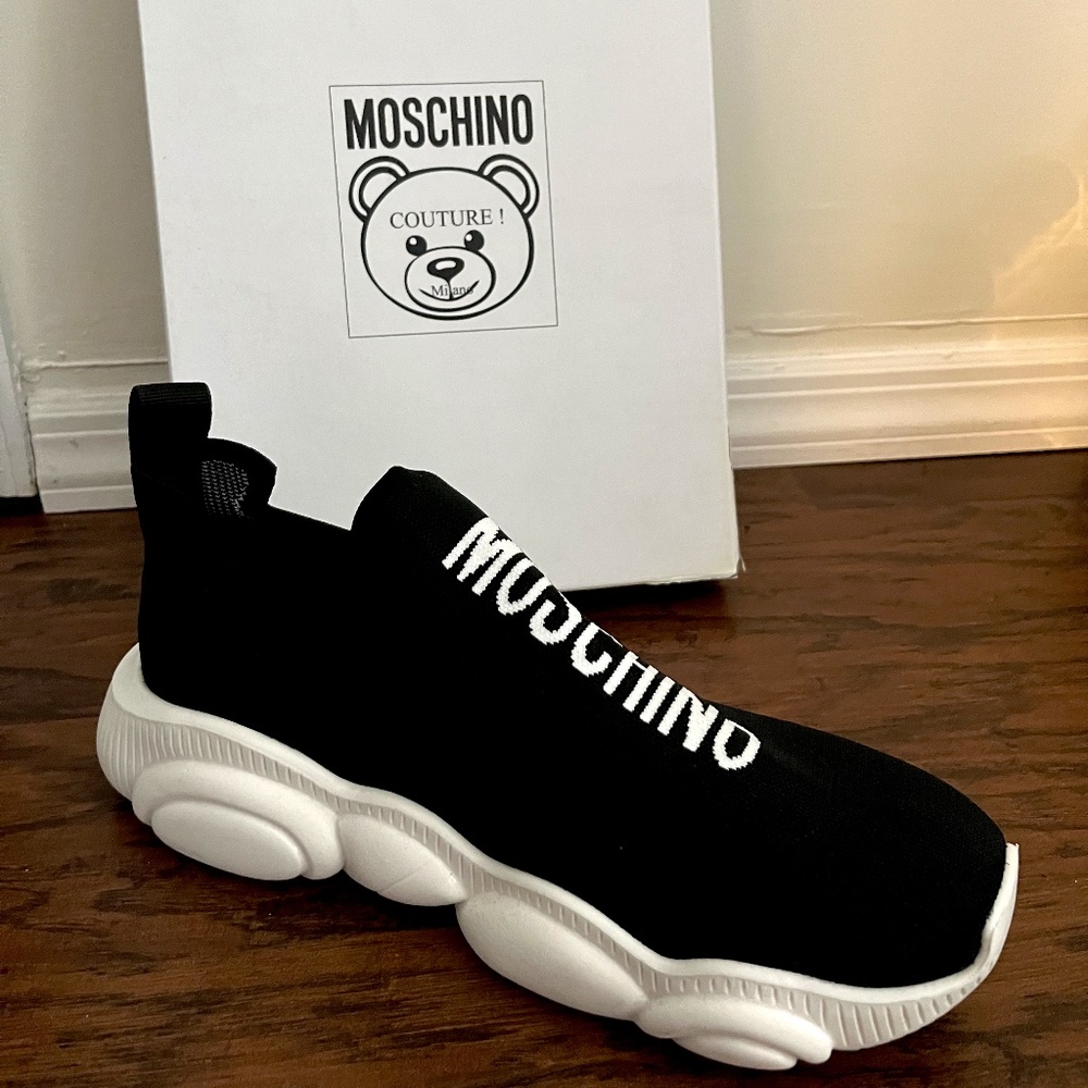 Moschino logo-print sock sneakers Mens 44 (11)
